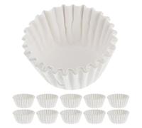 GANAZONO Caissettes Cupcake Résistants à Haute Température et Antiadhésifs en Papier Blanc, Moules à Muffins Ronds 1000 Pièces pour Cuisson de Muffins et Pains