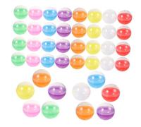 GANAZONO Capsules Translucides Remplies 80 Pcs 45 Mm En Plastique Pvc Robuste Pour Distributeur Automatique, Boules Vides Torsadées Multifonctions Pour Loisirs Créatifs, Fêtes, Emballages Présents Diy