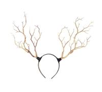 GANAZONO Cerceau Cheveux Halloween Effet Branche Cornes Sorcière pour Coiffure Sombre et Fête Costumée Garçon et Filles