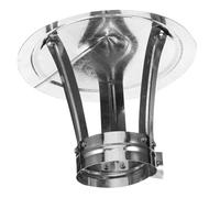 GANAZONO Chapeau Cheminée Extérieur Couvre Conduit Pluie Résistant Protection Ventilée sans Outil Chapeau Conduit Fiable