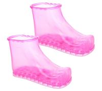 GANAZONO Chaussures de Bain Plastique Transparentes pour Trempage et Massage Bassine Rose Petite Confortables et Faciles à Nettoyer pour Usage Familial à Domicile