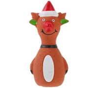 GANAZONO Chien à Mâcher en Latex à Couinement, Thème Noël, Léger, Amusant, Facile à Ranger, pour Chien et Animal de Compagnie, pour Voyage et Quand il Est Seul