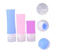 GANAZONO Coffret De Voyage Silicone Avec Petites Bouteilles Et Sac Pvc Pour Transport Et Organisation De Vos Produits