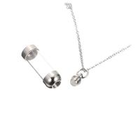 GANAZONO Collier Commémoratif pour Animaux Inoxydable Pendentif Urne pour Cendres De Chien Et Chat Souvenir Élégant Bijoux pour Garder Vos Proches Toujours Près