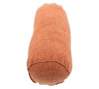 GANAZONO Coussin Cylindrique de Soutien pour Nuque et Yoga Oreiller de Maintien Polyvalent avec Housse Lavable Portable pour Bureau Voiture et Maison Couleur Orange