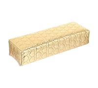 GANAZONO Coussin De Manucure Rectangulaire Cuir Doré Repose-mains Confortable Pour Salon Et Usage Personnel Support Poignet Pour Ongles Accessoire Pratique Pour Soins Et Nail Art