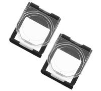 GANAZONO Couvercle de protection d'arrêt d'urgence 2pcs, couvercles de boutons-poussoirs carrés, adhésif PC, anti-poussière, pour équipement et usage industriel