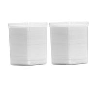 GANAZONO Disques de Coton Non Tissés Blancs pour Nettoyage de Colle à Cils et Ongles, 2 Boîtes de 200 Pièces, Doux Peau, Salon de Beauté Ongles