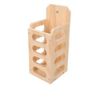 GANAZONO Distributeur De Foin Bois pour Petits Animaux Gamelle à Haute Capacité Et Râtelier Fixe pour Lapins Et Cochons Accessoire Pratique pour Alimentation Saine Et Organisée
