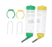 GANAZONO Distributeur d'eau pour et Chinchillas Fontaine Automatique 250 ML Lot de 2 Bouteille à Eau Anti-Fuite Accessoires pour Cochons d'Inde Facile à Installer