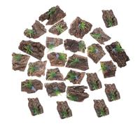 GANAZONO Écorce de Liège Naturelle Simulation D'environnement Naturel 30 Pièces Décor Résistant à l'usure pour Terrarium et Aquarium pour Reptiles et Poissons