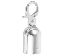 GANAZONO Embout de Corde Argenté Accessoire Multifonctionnel Pratique et Rapide en Alliage D'aluminium pour Cordes de Garde-corps et Poteaux D'accueil en Maison ou Centre Commercial