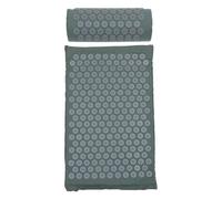 GANAZONO Ensemble 2 Tapis De Massage Des Points D’acupuncture Et Oreillers De Massage En Coton Doux Gris Lavable Pour Soulagement Musculaire Et Relaxation à Domicile Et Voyage
