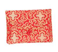 GANAZONO Enveloppe Soie Brocart Avec Fermeture à Nœud Pochette Éléguante Pour Stockage De Documents Photos Cartes De Et Écritures Bouddhistes Pour Mariages Et Utilisation Quotidienne