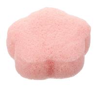 GANAZONO Éponge Nettoyante Visage Fleur en Matière Végétale Petite Taille Rose Éponge Exfoliante Naturelle pour Peau Sensible Soin Quotidien Visage et Démaquillage