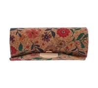 GANAZONO Étui à Rouge à Lèvres Pochette Cosmétique Élégante en Liège Marron Vintage avec Miroir Intégré, Design Résistant aux Rayures et Grosse Capacité pour Femmes