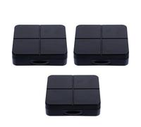 GANAZONO Étui Lentilles de Contact Portable Noir en PP Lot de 3 Sets de Sets Protège Yeux Voyage