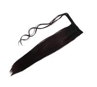 GANAZONO Extension Queue de Cheval Synthétique Bou Cheveux Longs Ondulés Postiche Léger et Confortable Facile à Attacher pour Femmes Usage Quotidien et Événements Spéciaux