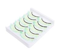 GANAZONO Faux Cils Fluorescents Dégradés 5 Paires Effet Naturel pour Femmes Maquillage de Scène Style 3d Multi-usages