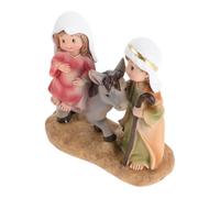 GANAZONO Figurine Sainte Famille en Résine 115X5X12 CM Ornement Chrétien pour Décoration de Table de Noël Sculpture Catholique Symbolique Décoration Intérieure Religieuse