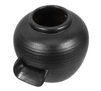 GANAZONO Fontaine Cascade Pot Céramique Noire pour Aquarium et Jardin Intérieur Extérieur Système Circulant avec Design Ouvert pour Plantes Hydroponiques Décor de Traditionnel Polyvalent