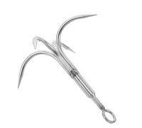 GANAZONO Grapple Hook Anchor with Claws Stainless Steel Boat and Yacht Claw Anchor for Outdoor Hiking Fishing and Mooring