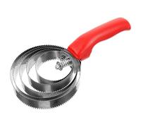 GANAZONO Grattoir à Poils de Bétail en Acier Inoxydable et Plastique Robuste Brosse de Massage pour Chevaux et Bovins Outil de Toilettage Ergonomique pour Enlever Les Poils Morts et