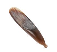 GANAZONO Gua Sha Massage Tool Corne Naturelle Bâton de Grattage Mini Portable pour Visage et Corps Outil de Massage Acupression Conception Ergonomique pour Zones Difficiles Accès Noir