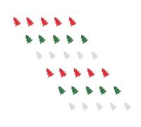 GANAZONO Guirlande de Noël en Papier 3D Forme Sapin 5 Pièces 3 Mètres Couleurs Traditionnelles Vert Clair Rouge Vif et Blanc Banderole à Suspendre pour Décoration Intérieure et