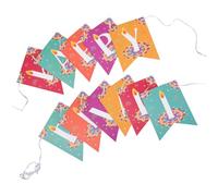 GANAZONO Guirlande Murale Réutilisable Happy Diwali Décoration de Fête Papier Bannières pour Mur Porte Fenêtre