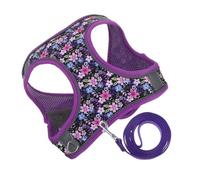 GANAZONO Harnais pour Chien avec Laisse Kit Harnais pour Petits Chiens et Chats Gilet Léger et Ajustable Sangle Pectorale pour Marche et Promenade
