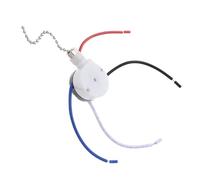 GANAZONO Interrupteur à Chaînette pour Plafonnier Vitesses Fils Nickel Compatible Ventilateur et Luminaire Facile à Installer Résistant et Décoratif