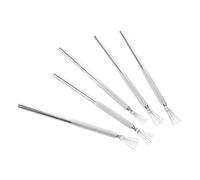 GANAZONO Kit de 5 Stylos Liners Fins pour Nail Art en Acier Inoxydable Pinceaux de Précision à 7 Aiguilles Manche Texturé Quadrillé pour Détails Contours et Créations Artistiques sur