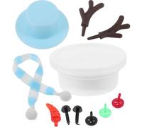 GANAZONO Kit de Modelage Mini Bonhomme de Argile Bleu Ciel Accessoires DIY Noël pour Décoration Festive et Activités Manuelles Famille