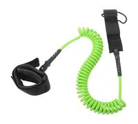 GANAZONO Laisse Antidérapante Verte en Nylon et Néoprène de Planche de Surf Épaisseur 7mm Boucle Double Verrouillage pour Surf et Kayak