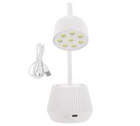 GANAZONO Lampe LED pour Ongles en Gel 24w Style Col de Cygne pour Manucure Professionnelle à Domicile Lumière LED pour Vernis Gel, Lampe de Table pour Séchage Rapide