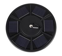 GANAZONO Lampe Solaire pour Poteau de Drapeau LED Étanche Éclairage Extérieur Jardin Camping Noir