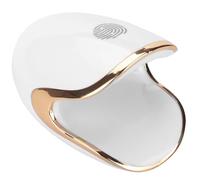 GANAZONO Lampe UV Manucure Portable Mini LED Blanche avec Bord Doré Séchage Rapide Vernis Gel Compacte et USB Type Usage Domestique et Salon