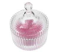 GANAZONO Large Poudre Puff Pour Femme Avec Conteneur Verre Inclus Applicateur Pour Fond De Teint Et Paillettes Élégant Avec Nœud