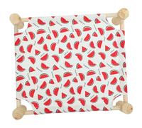 GANAZONO Lit pour Chat Bois Surélevé Hamac Détachable pour Animaux De Compagnie Lit De Sommeil pour Chiens Et Chats Design Créatif Et Aéré pour Intérieur Et Extérieur
