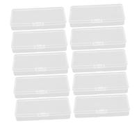 GANAZONO Lot de 10 Conteneurs de Collecte de Lames de Rasoir Compact, Plastique Robuste, Portable, pour Salon de Coiffure et Barbier, Récupération Sécurisée des Lames Usagées