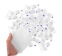 GANAZONO Lot de 100 Mini Serviettes Compressées en Coton Jetables Format Pièce de Monnaie pour Visage et Corps Usage Quotidien Voyage Camping Activités Plein Air
