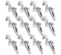 GANAZONO Lot de 12 Crochets pour Tableaux Robustes en Fer Argenté Câble Inoxydable, Système Suspendre Réglable pour Musées et Décoration Maison