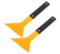 GANAZONO Lot De 2 Grands Grattoirs pour Film Cellophane Double Grattoir Triangulaire pour Papier Peint De Voiture Outil De Fermeture