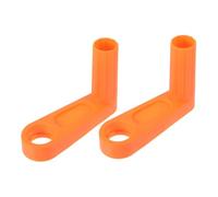 GANAZONO Lot de 2 Manivelles de Remplacement pour Dévidoir Mural de Tuyau D’arrosage, Poignée en Plastique Orange, Bras Automatique Compact, Accessoires Jardinage pour Entretien Facile