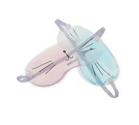 GANAZONO Lot de 2 Masques Yeux Rafraîchissants Réutilisables Masque de Sommeil Transparent en Gel Packs Froids Relaxants Bleu et Rose pour Soulager Fatigue Oculaire et Favoriser Détente