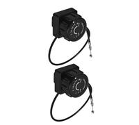 GANAZONO Lot de 2 Molettes de Résistance à 8 Positions pour Vélo d'Appartement Accessoires de Rechange Compatibles Réglage Précis Tension Pièces Détachées Fitness pour Entraînement à