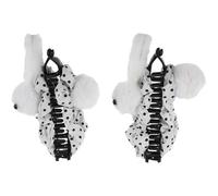 GANAZONO Lot de 2 Pincettes à Cheveux en Peluche Lapin Duveteuse Pincettes à Mâchoires Maintien Fort pour Cheveux Longs et Épais Thème Pâques pour Filles et Femmes Griffes Coiffure Rapide