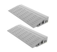 GANAZONO Lot De 2 Rampes De Seuil en Plastique pour Robot Aspirateur Coussin De MontéE AntidéRapant 7.87X3.54X0.79 Pouces AméLiore Accessibilité Et Navigation sur Sols inéGaux