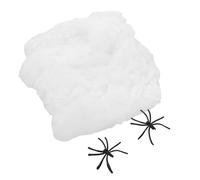 GANAZONO Lot De 2 Toiles D'araignée Phosphorescentes pour Halloween, Extensibles Et Scintillantes, pour Décorer Vos Fenêtres, en Intérieur comme en Extérieur.